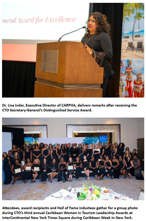 women in tourism photo from awards dinner caribbean week new york